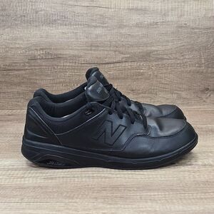New Balance 813 Men's Size 14 4E Black Leather Walking Shoes (MW813BK)